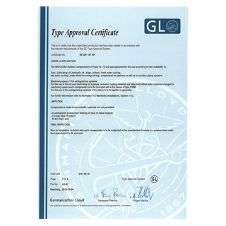 Germanischer Llyod Certificate 85 324 - 81 HH