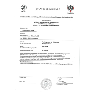 Llyod´s Register Approval Certificate No. 03/20028